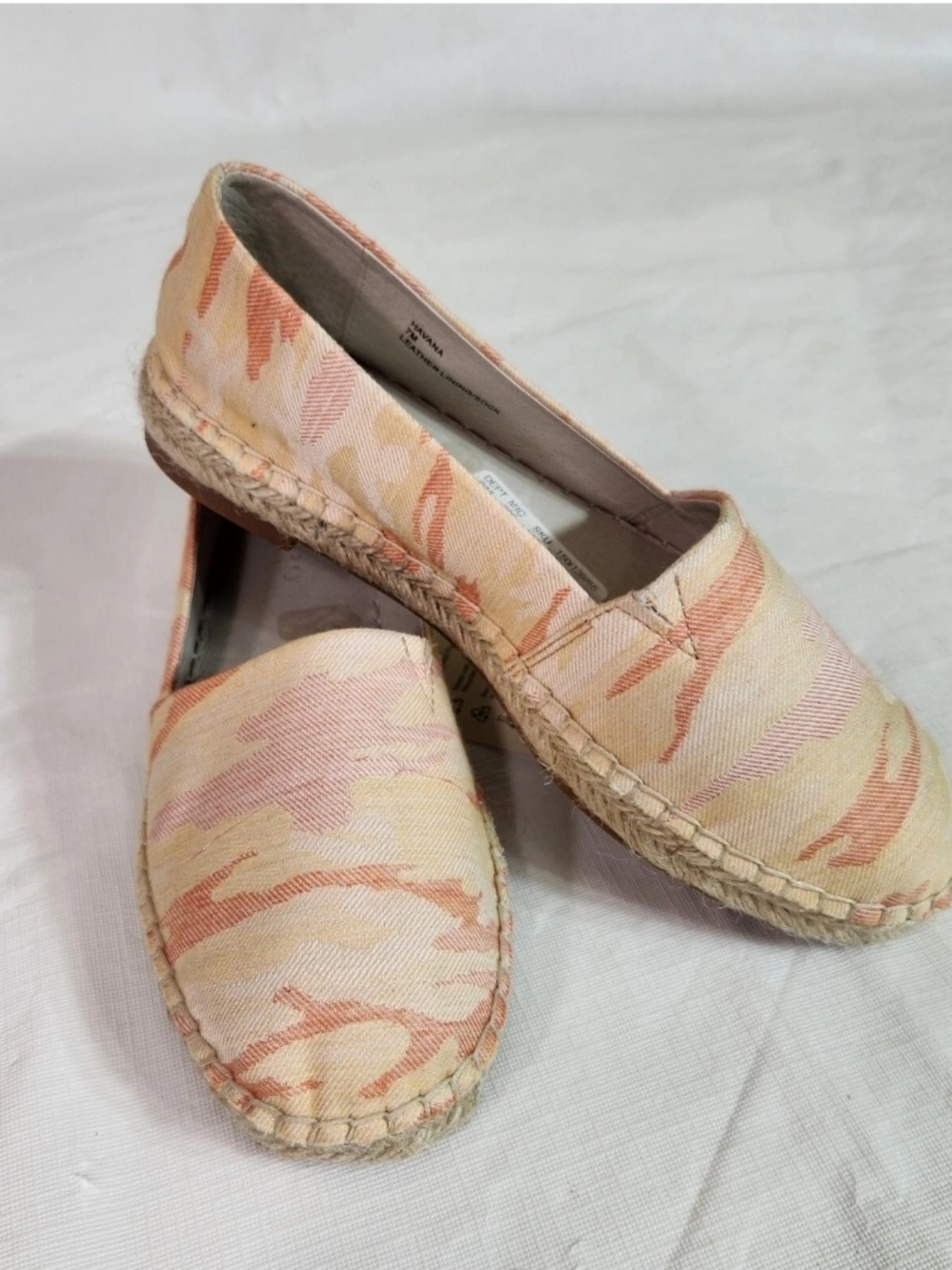Sanctuary Womens Size 7 Canvas Slip-On Flats Shoes